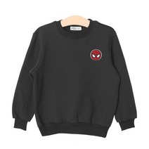 뉴욕꼬맹이 아동용 아이언맨 자수 와펜 기모맨투맨 L004