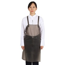 팀쿡 우레탄 H형 방수 앞치마 M, 검정(반투명), 3개