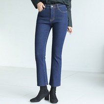토마토팩토리 여성용 왕기모 스판 부츠컷 기모 청바지