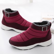 여성용 브론즈 버클 패딩부츠