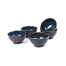 고코로 일식 공기 코발트 HT-01SP, 혼합 색상, 5개