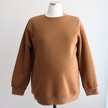 이얀 임산부 도톰 맨투맨 기모티