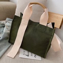 마켓피오 패션 캔버스 심플 크로스 토트백