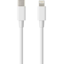 코시 타입C 라이트닝 충전 케이블 UC3451iP 2m, 화이트, 1개