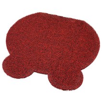 옹이네 귀염뽀짝 곰돌이 고양이 코일매트, 레드