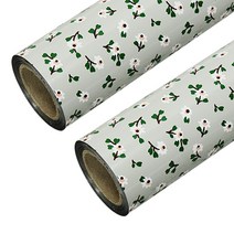포포팬시 미니플라워 비닐 증착 롤 포장지 대 53cm x 20m, 그레이, 2개