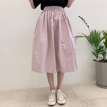 오키진 여성용 프링 워싱 밴딩 스커트