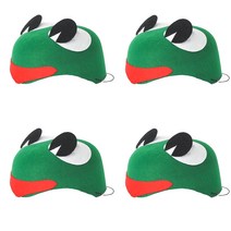 파티쇼 파티 부직포 동물모자 개구리, 혼합색상, 4개