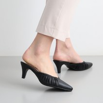 단골언니 여성용 셔링 뮬 블로퍼 마들렌