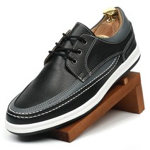 이제이슈즈 남성용 세로지 캐주얼 가죽 보트화