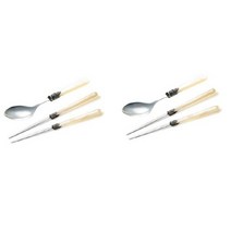 EME 나폴레옹 한식 2종 2인세트 아이보리, 1세트, 스푼 2p + 젓가락 2p