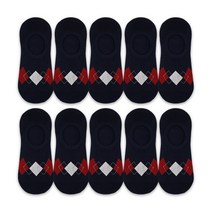 헤이내꼬 남성용 스누피 아가일 덧신 10켤레