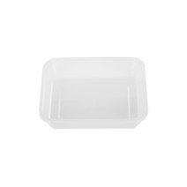 쿡앤락 칸칸이 도시락 사각밀폐 일회용 용기 1칸 1450ml 투명 몸통, 1개입, 200개