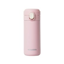 라임올리브 뮤티드 파스텔 보온보냉병, 핑크, 350ml