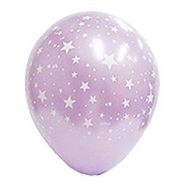 리빙다 네오텍스 펄별 파티풍선 30cm, 라이트라벤다, 24개