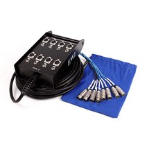EWI PPPX 8 박스형 멀티 스네이크 케이블, PPPX-8-30M, 혼합색상