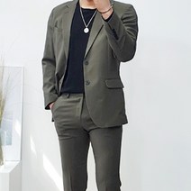 머시따 남성용 브래드 사계절 정장세트