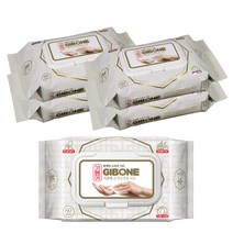 기본에 손세정 전용 물티슈 캡형, 60매, 5팩