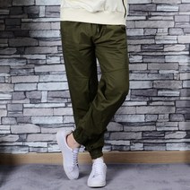 타운클로 남성용 코튼 밴딩 와이드 조거팬츠