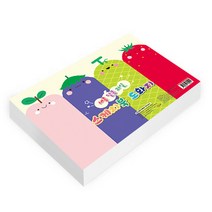 영아트 풀컬러 8절 스케치북 도화지 130g 랜덤발송, 125매