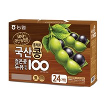 농협 아름찬 국산콩 100 검은콩두유, 190ml, 24개