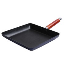 쿡앤쿡 로얄블루 IH인덕션 오일로드 사각 계란말이 프라이팬, 왕대(26 x 26 x 4.3 cm), 1개
