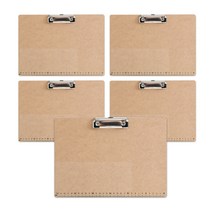 동기오피스 MDF 가로형 클립보드 A4, 혼합색상, 5개