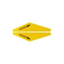 차량용 UV 코팅 라이트 리플렉터 필름 제네시스G80/H003, 옐로우, 1세트