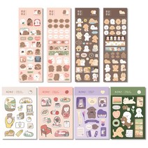 대시앤도트 리무버블 씰스티커, 랜덤 발송, 8개