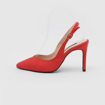 사뿐 라프앙 가죽 슬링백힐 9cm