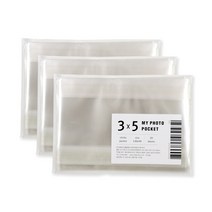 인디고 나의 기록 나의 포토포켓 접착식 3 x 5 3팩, 20매