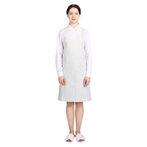 웰프런 우레탄 방수앞치마 스트라이프 소, 무광화이트, 1개