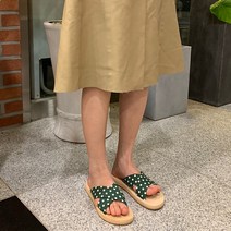 데일리 땡땡이 뮬 슬리퍼 sn094