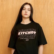 키치니 여성용 MULTI 로고 반팔 티셔츠