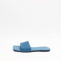 여성용 사각코 스퀘어 플랫 슬리퍼 70738