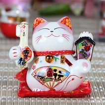 인투데코 마네키네코 복고양이 저금통 35317, 혼합색상
