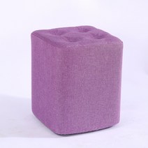 유앤미 심플 네모 스툴 DZ003 L, 보라