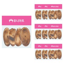 유니아트 천연나무조각 24번, 10개