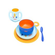 스와비넥스 BOO 러닝 식기세트, 블루, 5종