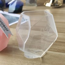 콩 K DIY 기하학적 형태의 광석 캔들 실리콘몰드 A, 혼합색상
