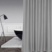 마켓피오 고급 두꺼운 샤워커텐 회색 100 x 180 cm, 1개