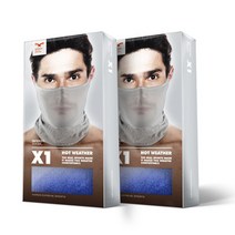 나루 X1 봄/여름용 레저 스포츠 기능성 마스크 2p, 블루