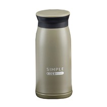 심플키친 핫 앤 콜드 텀블러 SK-039, 카키, 350ml