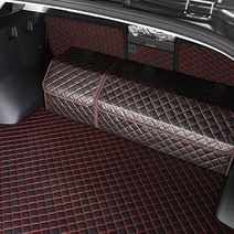 지엠지모터스 퀼팅 가죽 트렁크매트 풀세트, 올 뉴 스포티지/스포티지QL 2016년~, 와인, 기아