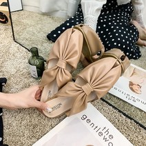 올나인 여성용 볼륨감있는 크로스 플랫슈즈
