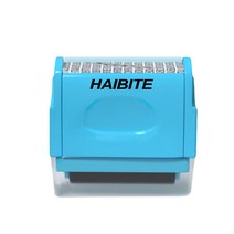 HAIBITE 개인정보 유출방지 보호 롤러 스템프, 옵션B(블루)