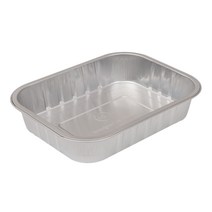 더담다 일회용 알루미늄 사각용기 + 뚜껑 소, 1개입, 50개