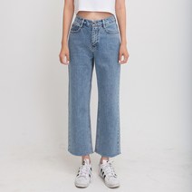 밀리언코르 여성용 베이직 세미와이드 컷팅 데님 CONA 9066