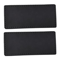 인조가죽 가방바닥 직사각형 27 x 12 cm, 블랙
