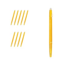 파이롯트 프릭션 볼 슬림 볼펜 0.38mm LFBS-18UF, 허니옐로우, 10개